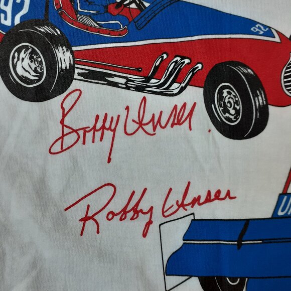 NOS 1992 Robby & Bobby Unser Pikes Peak Race to the Clouds XL White T-Shirt - Picture 3 of 10